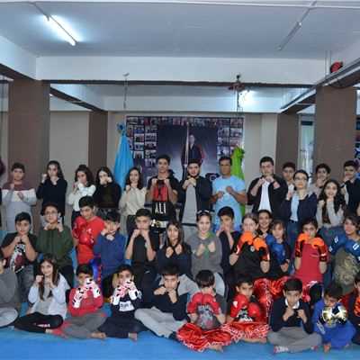 SARDAM IS GR.4 TO GR.10 STUDENTS MEET KICKBOXING INSTRUCTORS AT THE DUHOK STADIUM